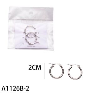Σκουλαρίκια Κρίκοι 2cm Silver
