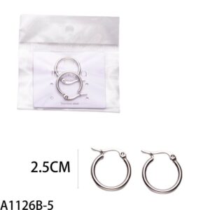 Σκουλαρίκια Κρίκοι 2.5cm Silver